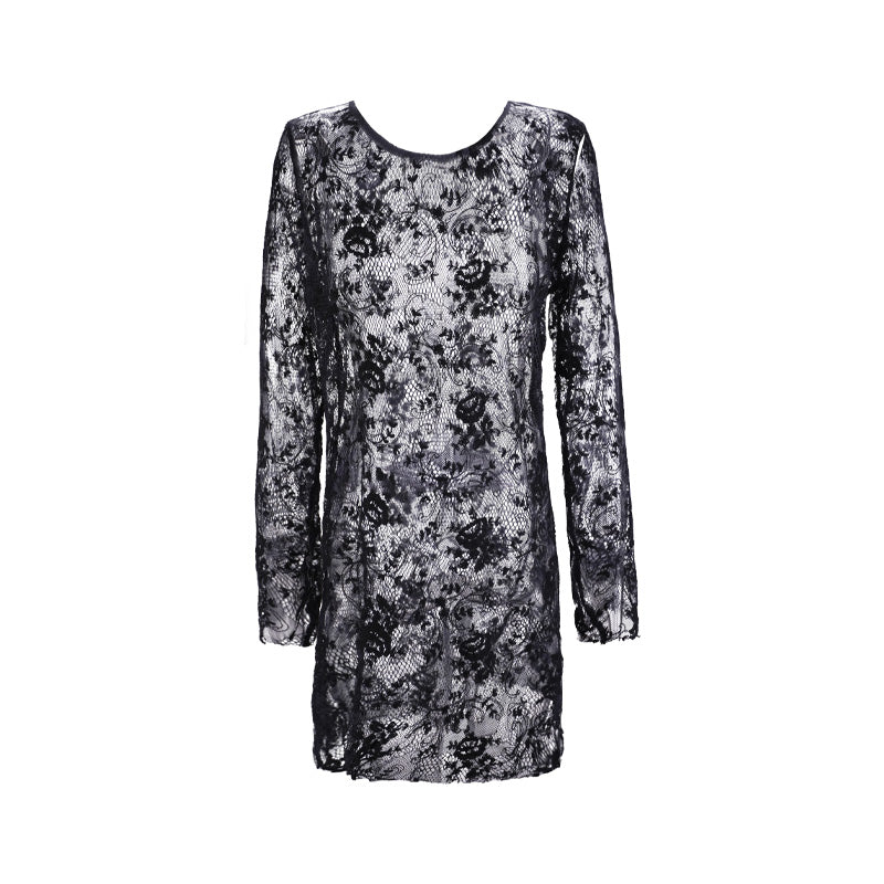 lace long top - Black - Black / S lace long top - Black - Black / S
