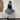 Textured wool knit blouse with tulle sleeves - By Cookie H.