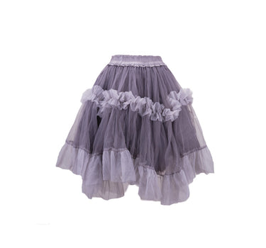 Witch Tulle Skirt - Washed Dyed Deep Purple