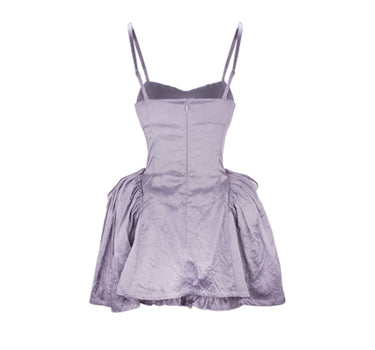 Ximu Ballet Skirt - Washed Dyed Deep Purple