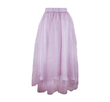 Ruffles Silk Organza Skirt (with Slip) – Taro Purple