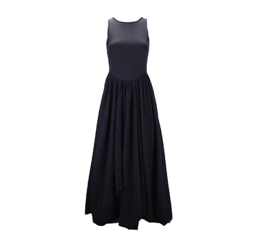 Flora Knit Vest Dress – Black