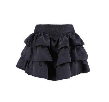 Ruffles Tiered Culottes - Black