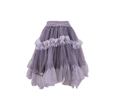 Witch Tulle Skirt - Washed Dyed Deep Purple