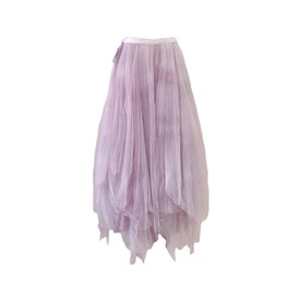 Forest Elf Tulle Skirt - Washed Dyed Taro Purple