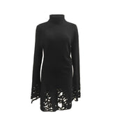 Ragged high neck knitted top - By Cookie H.