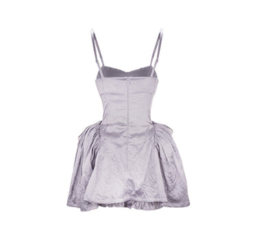 Ximu Ballet Skirt - Washed Dyed Grey-Purple