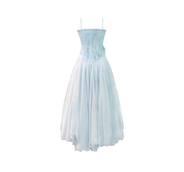 Garden Thicket Spirit Bustier Tulle Dress (Detachable Straps)