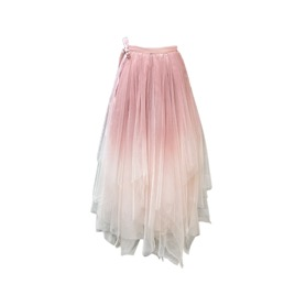 Forest Elf Tulle Skirt - Spray-Dyed Gradual Pink-Purple