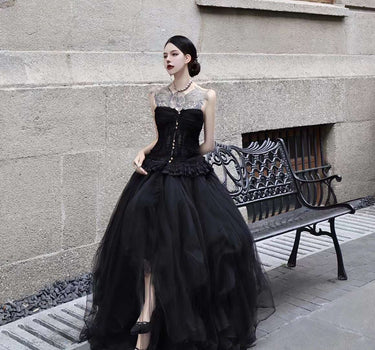 Forest elf tulle Skirt (black)