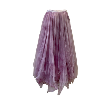 Forest Elf Tulle Skirt - Washed Dyed Grape Purple
