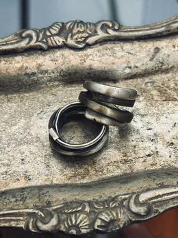 Hand made copper silver roll over ring - By Cookie H.