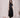 Asymmetric Ruched Midi Skirt Black