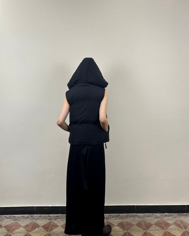 Witch hoodie down vest - By Cookie H.