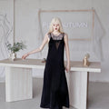 Triangle mesh king slip dress - By Cookie H.