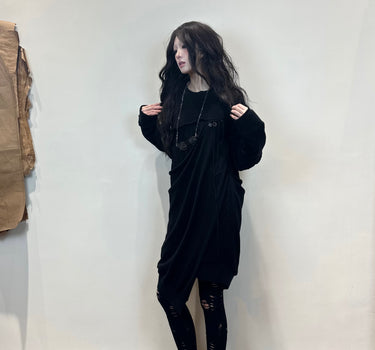 Oversized deconstructed cardigan