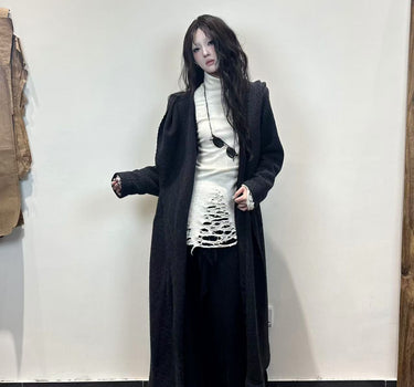 Witch hoodie wool coat 2.0