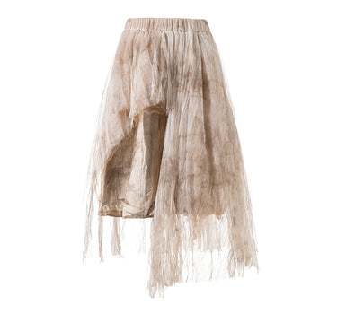 Little Swan Tulle Skirt - Washed Dyed Tea Color