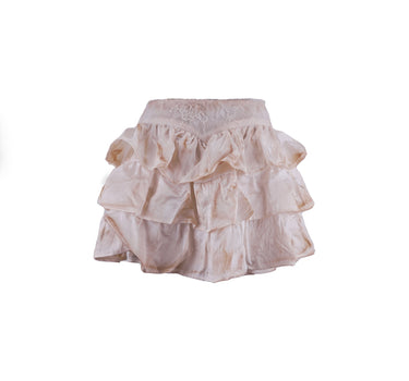 Ruffles Tiered Culottes - Washed Dyed Tea