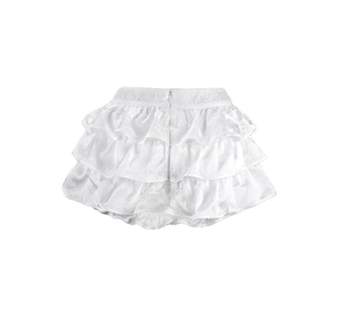 Ruffles Tiered Culottes - White