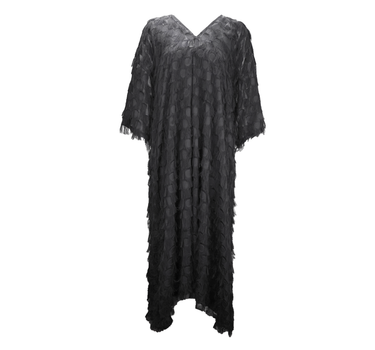 V-Neck Robe – Black