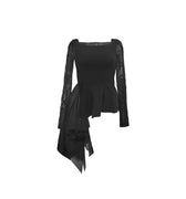 Textured wool uneven panels blouse - By Cookie H.