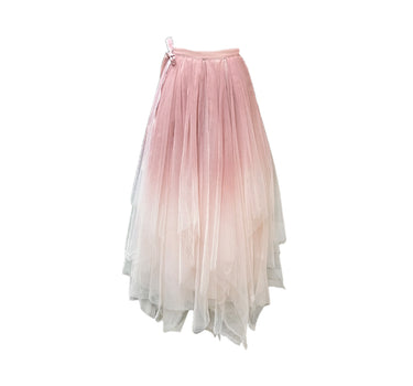 Forest elf tulle Skirt (washed dyed  grape purple)